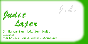 judit lajer business card